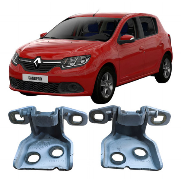 Par Dobradiça Traseiro Esquerdo Renault Sandero 2017