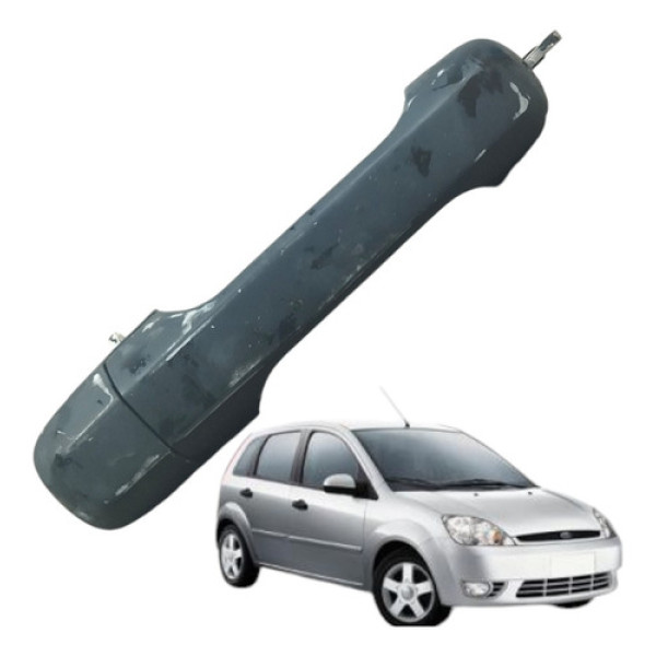 Maçaneta Externa Traz Direita Fiesta  4p 2006 A 2009 Preto Traseira