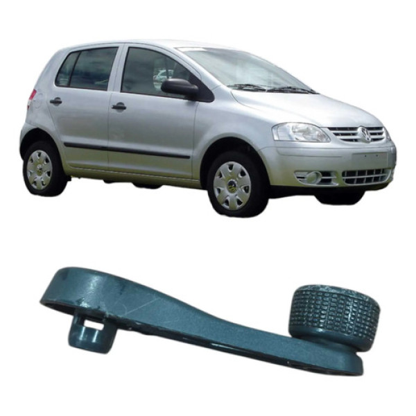 Manivela Vidro Gol Saveiro  Fox Original Vw 600837581a  Preto