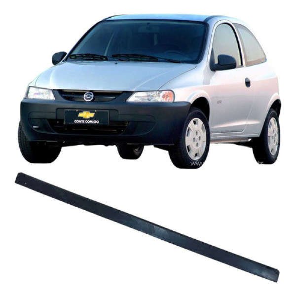 Friso Porta Dianteira Esquerda Preto Celta 01/06 93296953 Preto