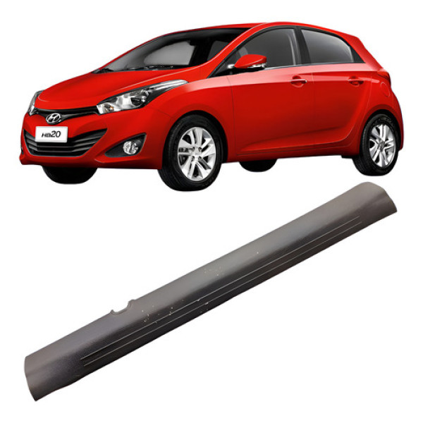 Soleira Porta Dianteiro Direito Hyundai Hb20 2020/2022 Preto Preto