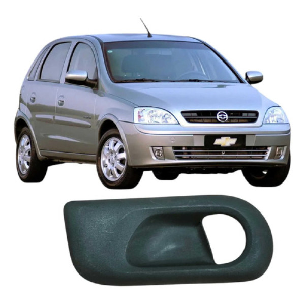 Acabamento Maçaneta Dianteira Esquerda Gm Corsa 2006 Origina Preto Dianteira