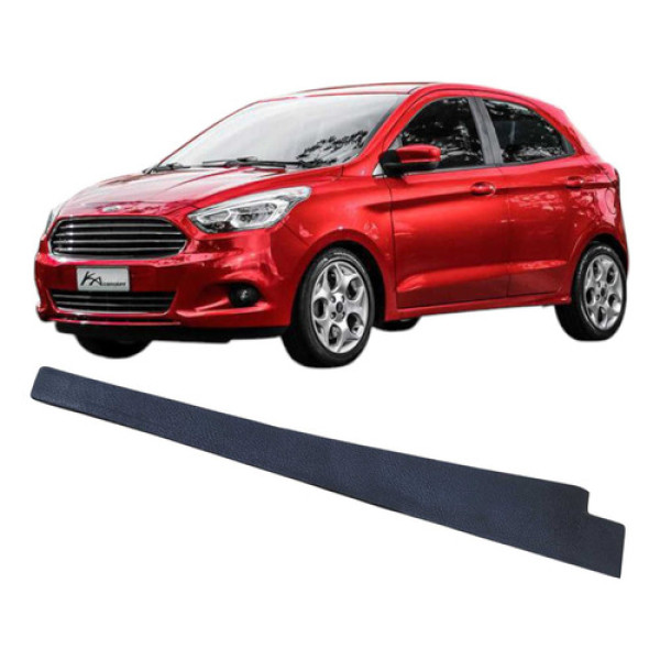 Acabamento Lateral Esquerdo Painel Ford Ka 2015 E3b5a044c61 Preto