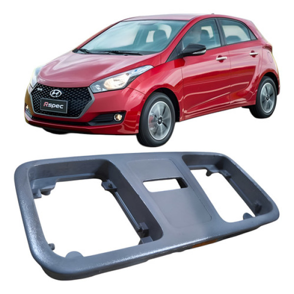 Moldura Luz Teto Interna Cortesia Hyundai Hb20 2017