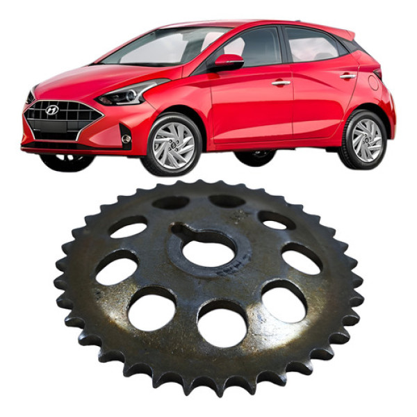 Polia Dentada Comando Escapamento Hyundai Hb20 1.0 3c 2021