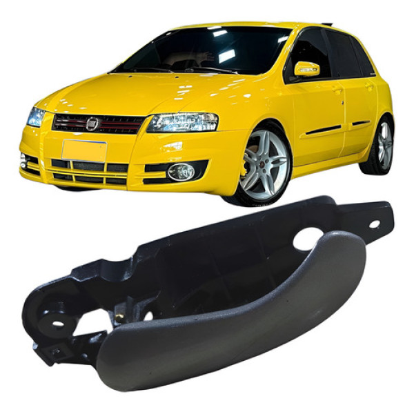 Maçaneta Interna Traseiro Esquerdo Fiat Stilo 2009 Pa15fv - Vermelho - Traseira