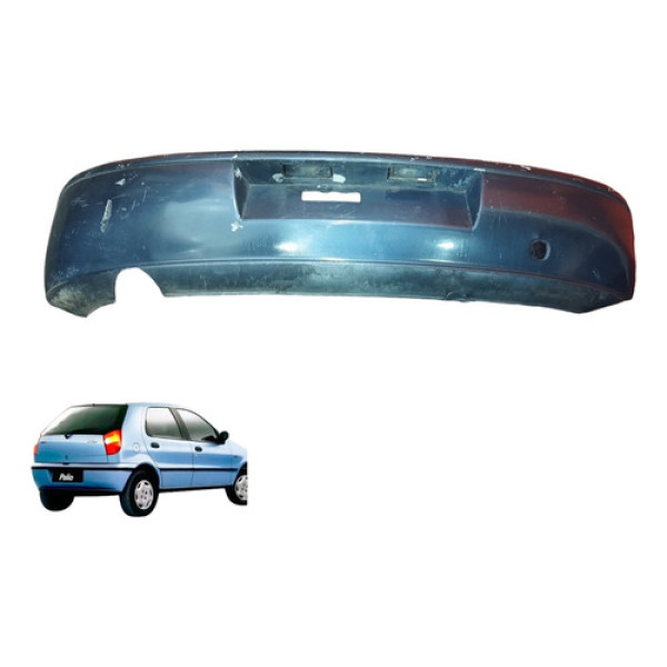 Parachoque Traseiro Palio 1996 A 2010 Azul 