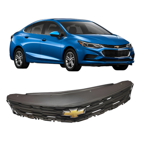 Grade Pára-choque Dianteiro Cruze 1.4 2017-2021 50132291 Preto Fosco