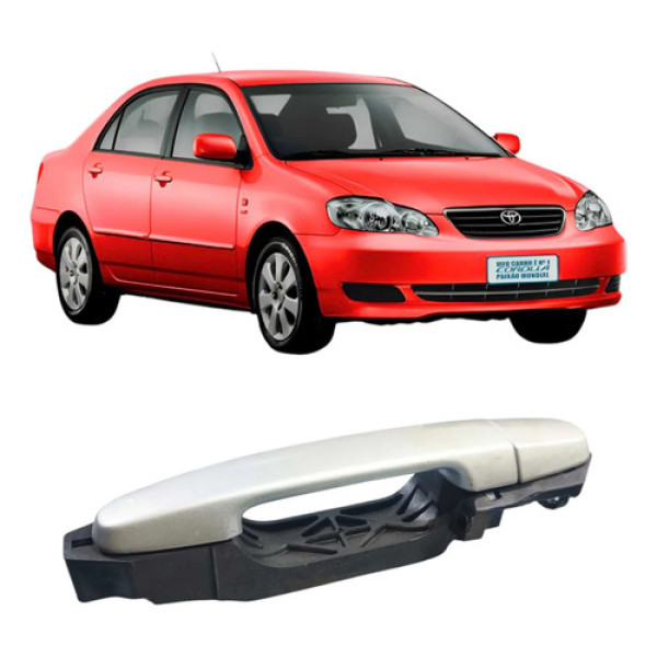 Maçaneta Externa Traseira Direita Toyota Corolla 2005 635604 Branco Traseira