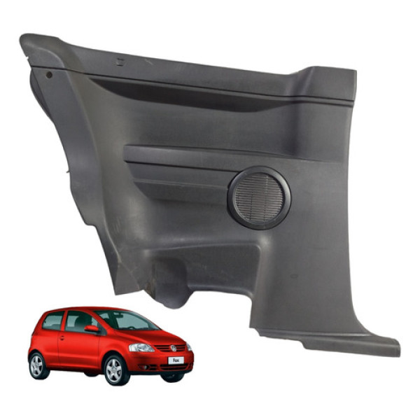 Forro Porta Lateral Traseiro Esquerdo 2p Vw Fox 2005 A 2010 Preto