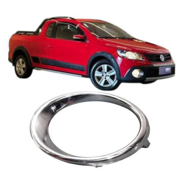 Moldura Farol De Milha Vw Saveiro Gol G5 2010 5u0853658 Cinza Ambos Lados