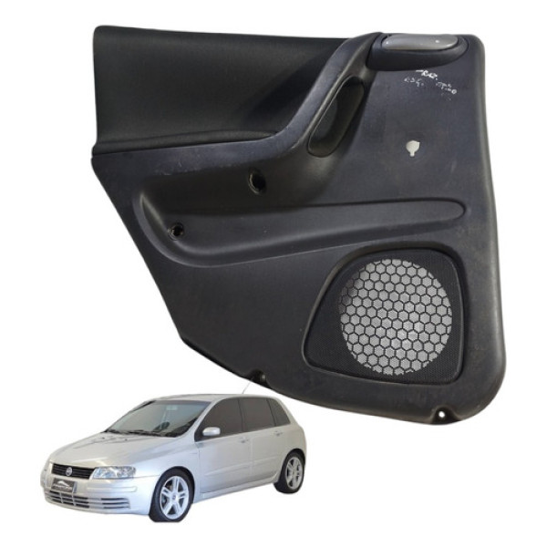 Forro Porta Traseira Esquerda Fiat Stilo 4p 2003 A 2011 Preto