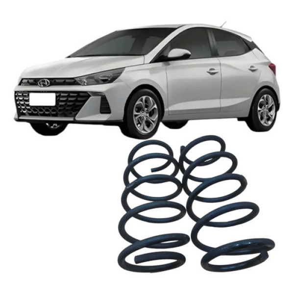 Par Molas Suspensão Dianteira Hyundai Hb20 1.0 Flex 2021