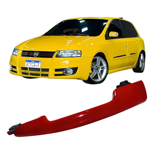 Maçaneta Externa Vermelho Traseiro Direito Fiat Stilo 2009 Traseira