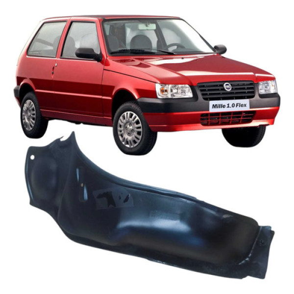 Proteçao Corta Fogo Direito Fiat Uno Mille 2006 Preto