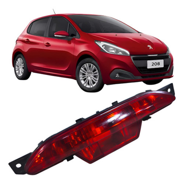 Farol Para-choque Traseiro Anti Neblina Peugeot 208 2019