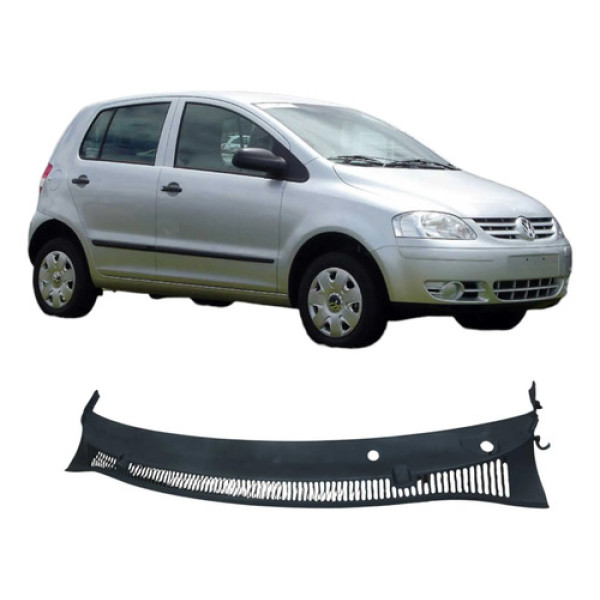 Grade Churrasqueira Volkswagen Fox Spacefox 2007 5z0819415 Preto Brilhante