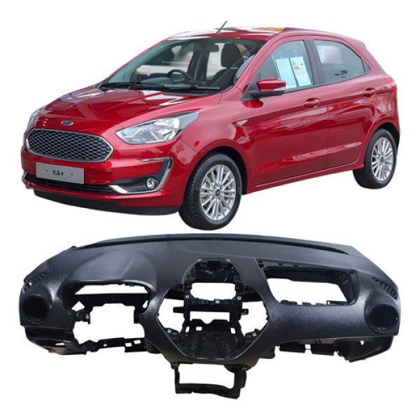 Capa Painel Frontal Instrumentos Ford Ka Se 1.0 3c 2018 Preto Listras