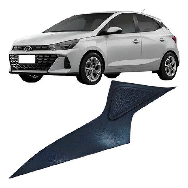 Moldura Acabamento Lateral Traseira Esquerdo Hb20 2021 87830 Preto