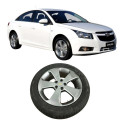 Roda Liga Aro 17 5 Furos Chevrolet Cruze 2013 1.8 Original Prateado