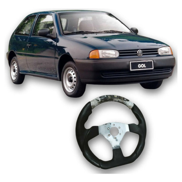 Volante Direção Esportivo Volkswagen Gol 1999 1.0 2p  Preto
