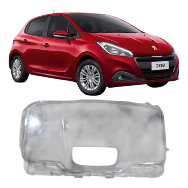 Lente Acrílico Luz Cortesia Teto Peugeot 208 2019 Original