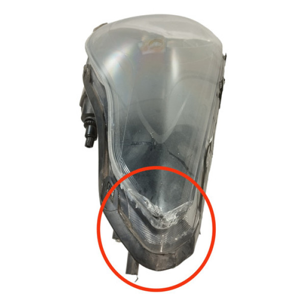 Farol Dianteiro Esquerdo Mascara Negra Ford Ka 2021 C/detalh - Esquerdo/motorista