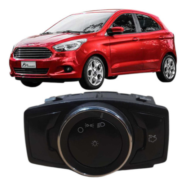 Comando Interruptor Farol Ford Ka 2015 1.0 3c E3b513a024 Preto