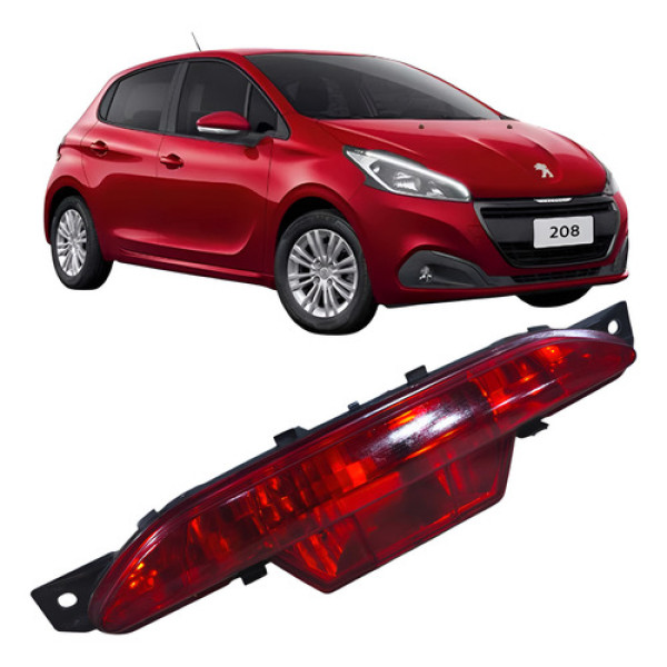 Farol Para-choque Traseiro Anti Neblina Peugeot 208 2019