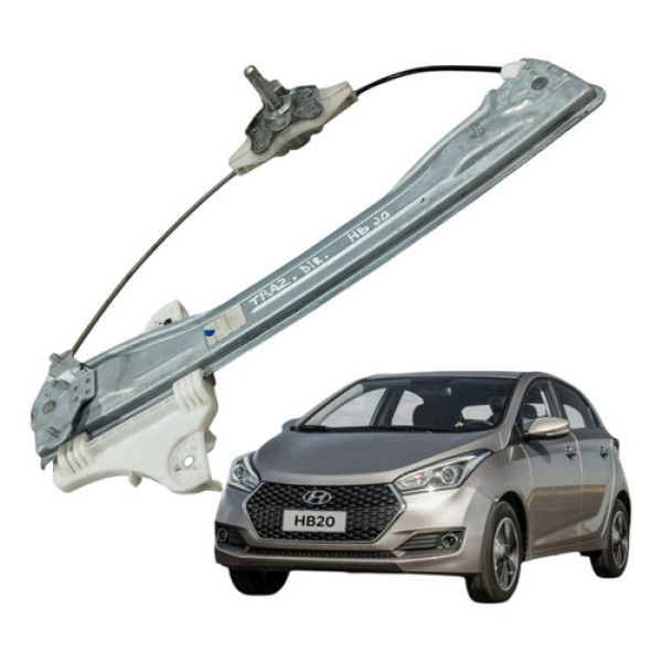 Maquina Vidro Elétrica Traz Direita Hb20 1.0  4p 2021