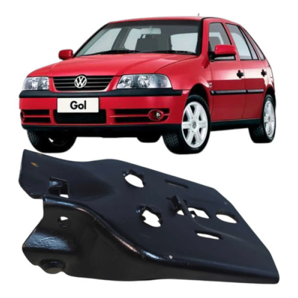 Suporte Cinto Traseiro Esquerdo Volkswagen Gol 2005 37385785 Preto