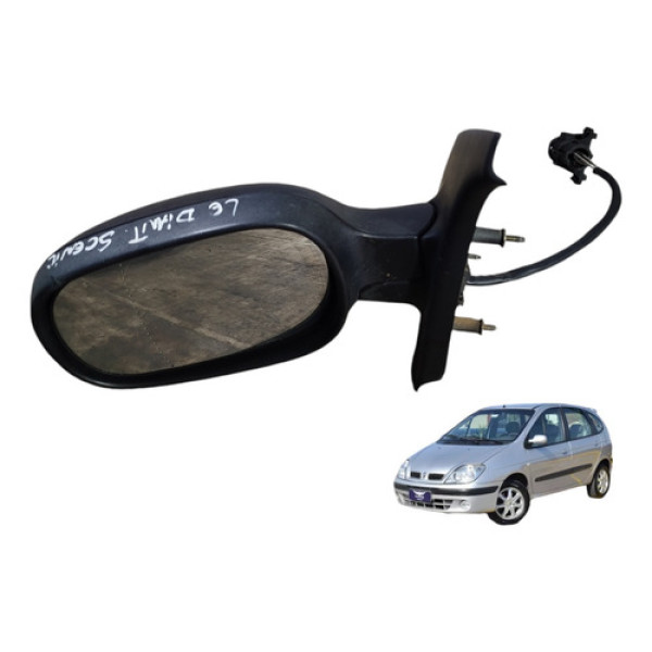 Retrovisor Manual Esquerdo Renault Scenic Clio 1999 A 2012