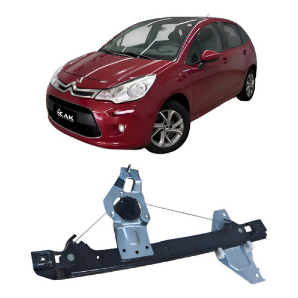 Máquina Vidro Traseiro Direito Citroën C3 2013 728201  .