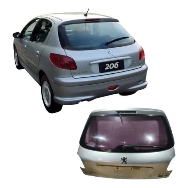 Tampa Porta-malas Peugeot 206 2008 1.4 4p Sensation Prateado