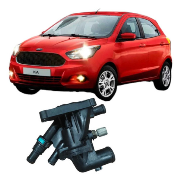 Carcaça Válvula Termostática   Ford Ka 1.0 3cc 2018