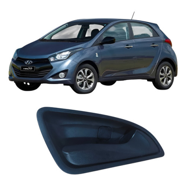 Maçaneta Dianteira Direito Hyundai Hb20 2017 82621hb000 Preto Dianteira