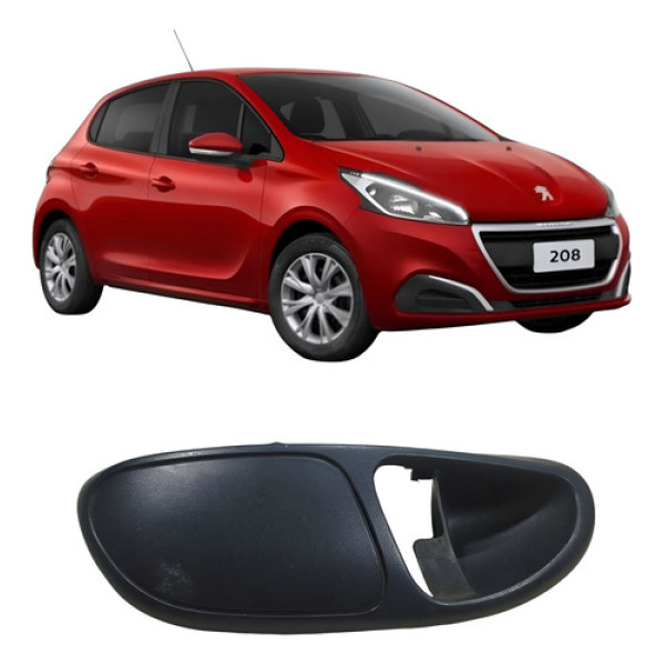 Acabamento Maçaneta Traseira Direita Volkswagen Gol 2005  Preto