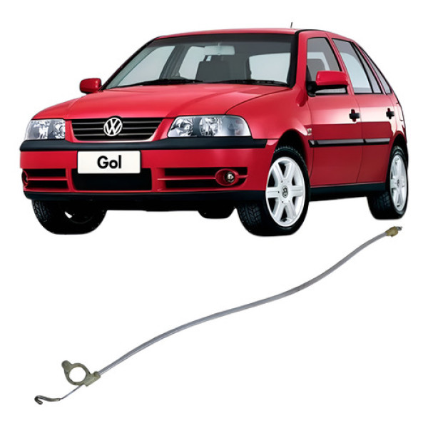 Cabo Fechadura Manual Traseiro Direito Volkswagen Gol 2005  Prateado