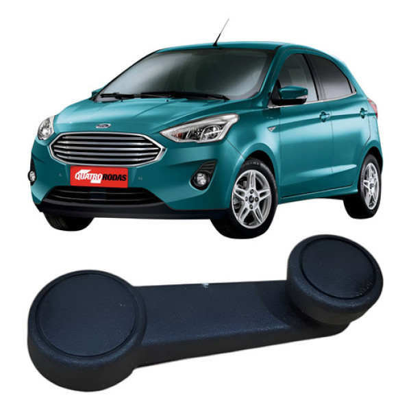 Manivela Vidro Manual Porta Traseira Direita Ford Ka 2018 Preto