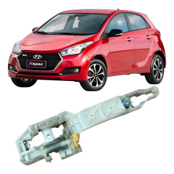 Suporte Maçaneta Traseira Direita Hb20 2017 1.0 3c 20170124  Branco