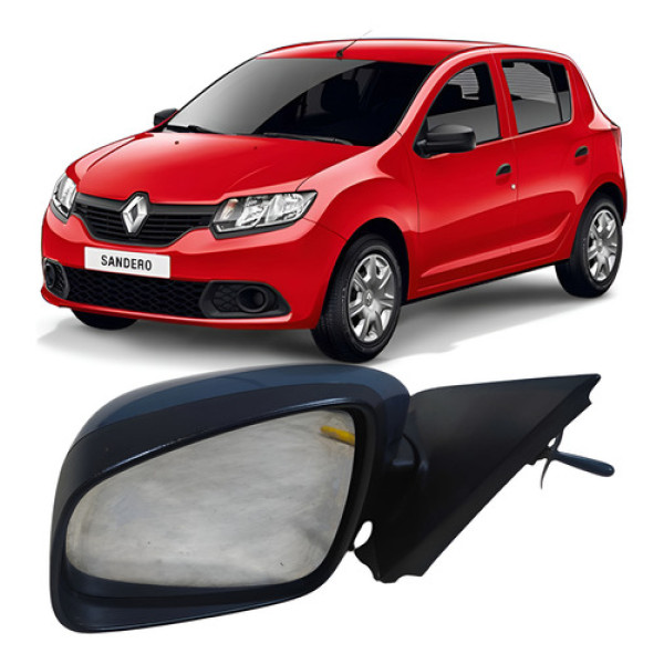 Retrovisor Manual Esquerdo Renault Sandero 2019 E210001003