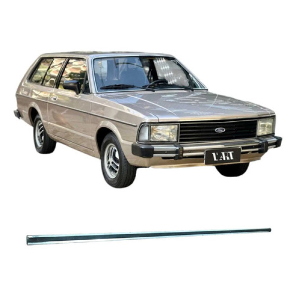 Friso Porta Direita Ford Belina Ii 1984 1.6 2p Original Prateado