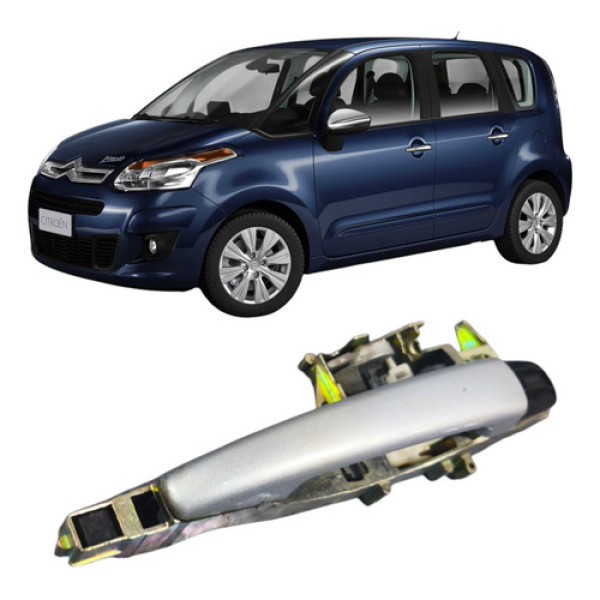 Maçaneta  Traseira Esquerda C3 Picasso 2014 9670932080 Preto