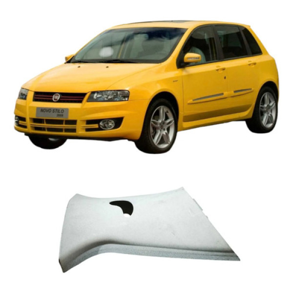 Acabamento Traseiro Esquerdo Fiat Stilo 2007 1.8 100157374 Branco Listras