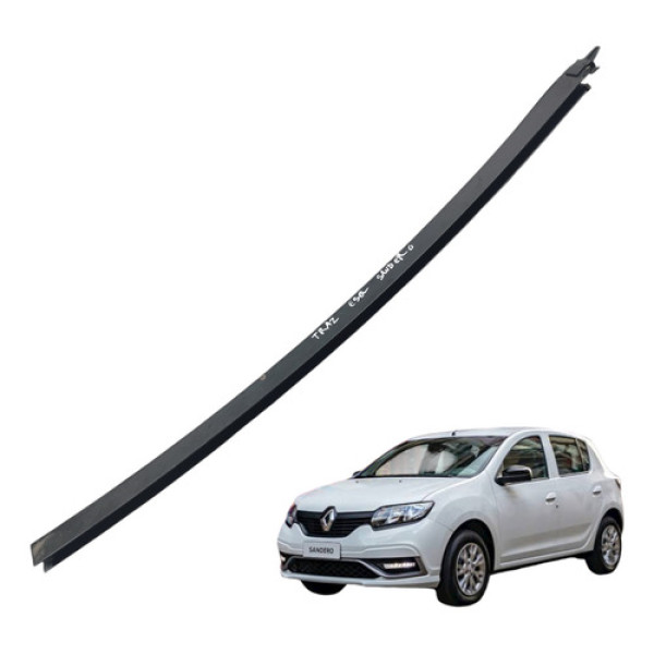 Canaleta Guia Do Vidro Traseiro Le Renault Logan 2014/21 Preto