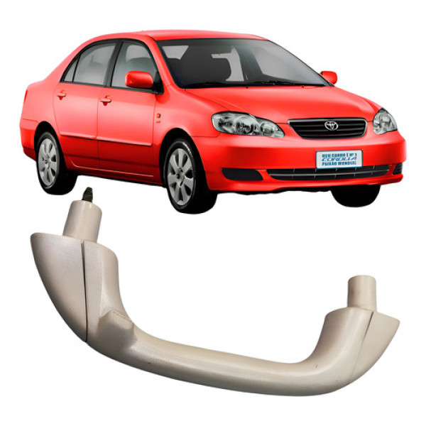 Alça Teto Pegador Traseiro Esquerdo Toyota Corolla 2003-2008 Beje