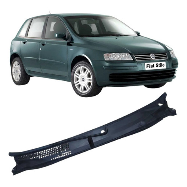 Grade Churrasqueira Dianteira Fiat Stilo 1.8 2003 Original Preto Brilhante