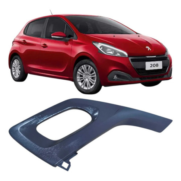 Moldura Maçaneta Puxador Diant Direita Peugeot 208 98017640 Cinza Dianteira
