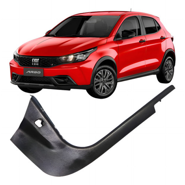Acabamento Soleira Porta Traseira Direito Fiat Argo 2023   Preto