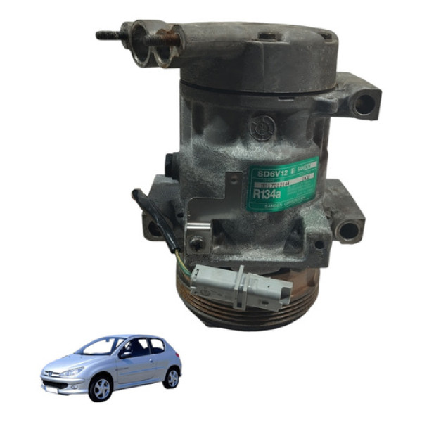 Compressor Ar Condicionado 1.0 16v C Peugeot 206 2001 A 2003